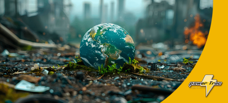 Impactos ambientais da má gestão de baterias industriais