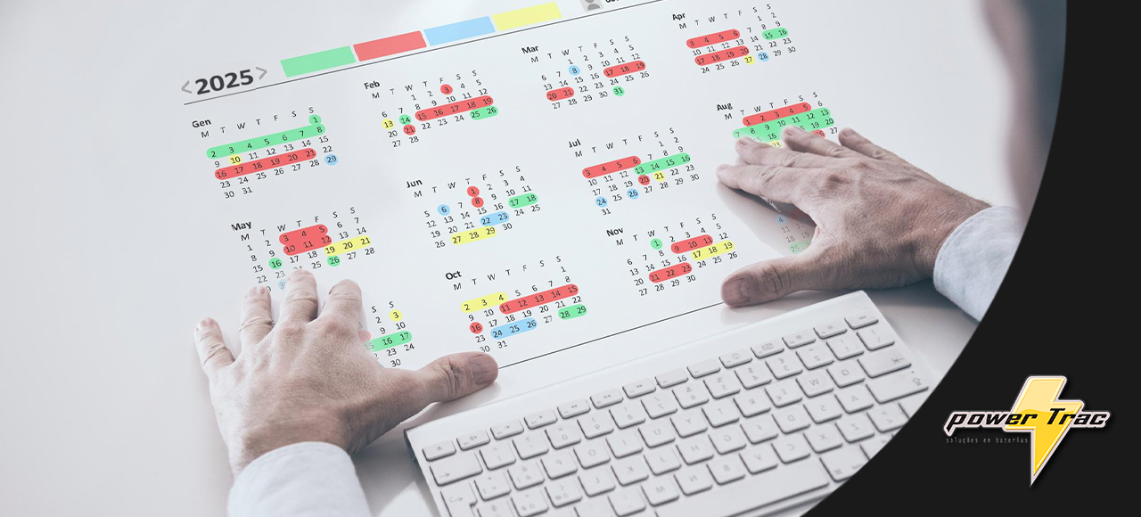 Cronograma ideal de inspeções e substituições de bateria